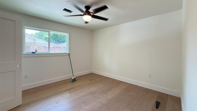 10047 Meadow Lake Ln, Houston, TX 77042 - empty room with light wood-style flooring and ceiling fan