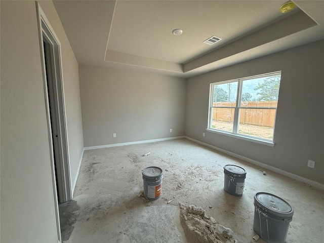 2532 Hawks Eye Dr, Conroe, TX 77301 - spare room with a raised ceiling and baseboards