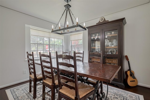 7634 Braesdale Ln, Houston, TX 77071 - dining room with baseboards and wood finished floors