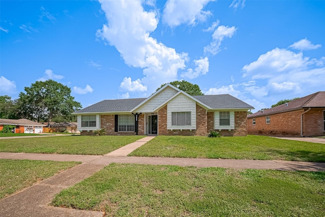7634 Braesdale Ln, Houston, TX 77071 - ranch-style house featuring a front lawn and brick siding