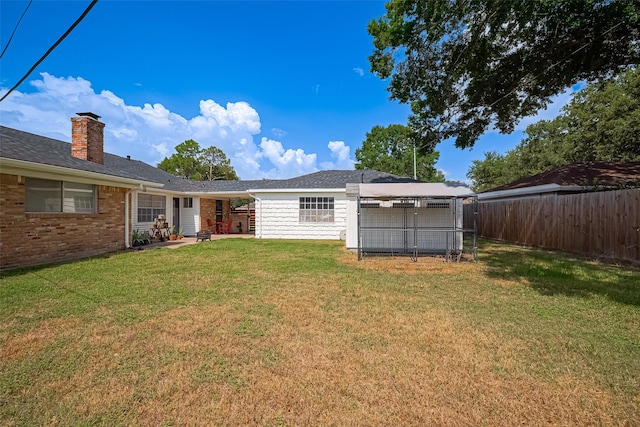 7634 Braesdale Ln, Houston, TX 77071 - fenced backyard featuring a carport and a patio