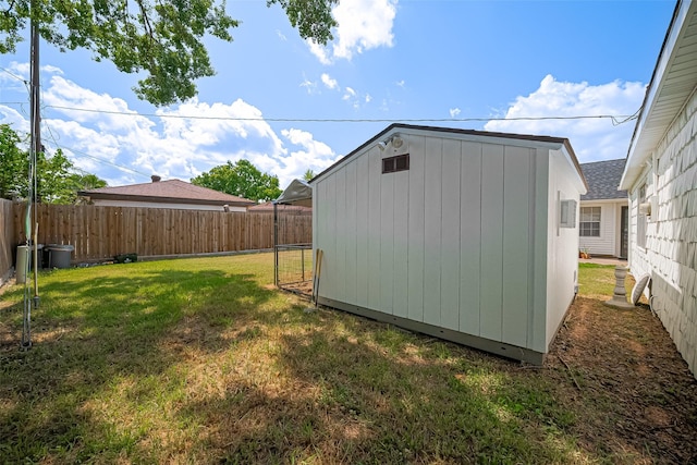 7634 Braesdale Ln, Houston, TX 77071 - view of shed with a fenced backyard