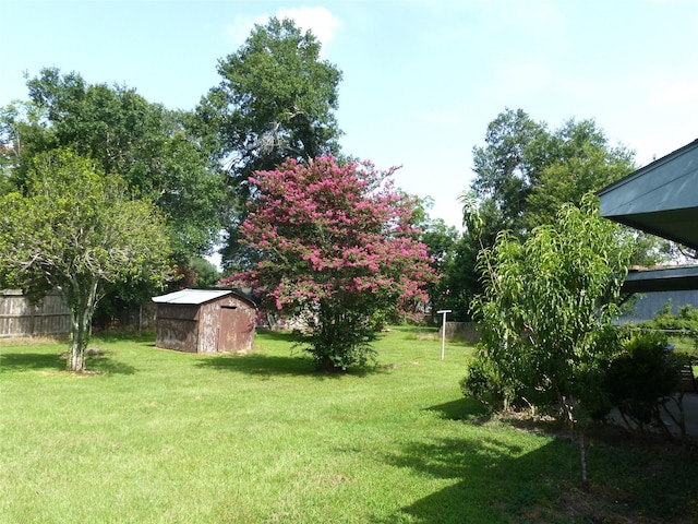 415 N Atchison St, Sealy, TX 77474 - view of yard featuring a shed