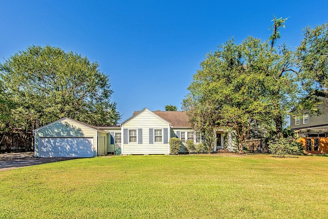 520 W 30th St, Houston, TX 77018 - view of front of home featuring asphalt driveway, an attached garage, and a chimney