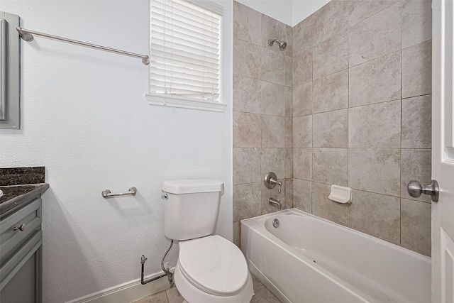 2403 Ranna Ct, Sugar Land, TX 77498 - full bathroom featuring vanity, shower / bathtub combination, and tile patterned flooring
