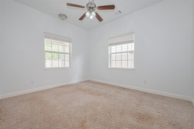 2403 Ranna Ct, Sugar Land, TX 77498 - spare room with a ceiling fan and light colored carpet
