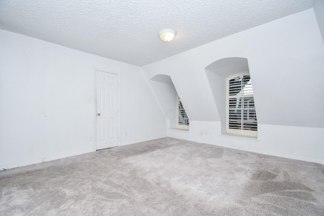 2635 Marilee Ln Unit 2635, Houston, TX 77057 - bonus room featuring carpet, a textured ceiling, and arched walkways