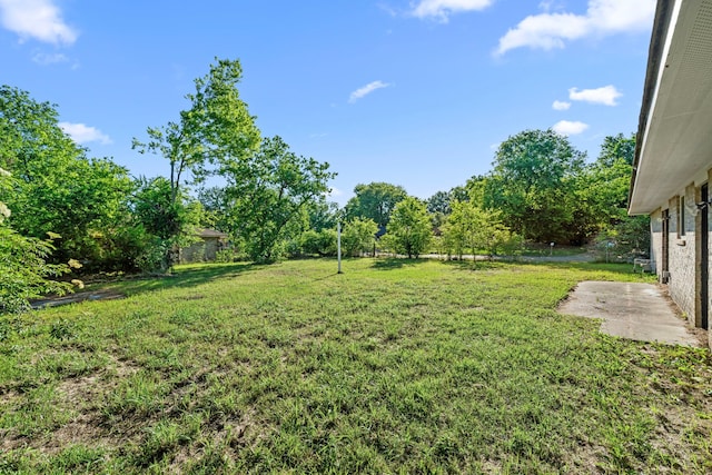 6611 Mohawk St, Houston, TX 77016 - view of green lawn with a patio area