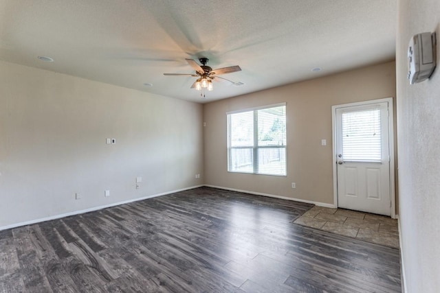 23606 Stargazer Pt, Spring, TX 77373 - empty room with wood finished floors and ceiling fan