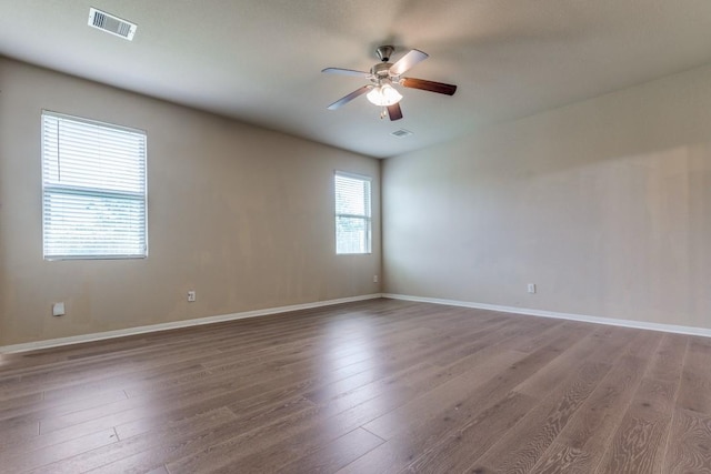 23606 Stargazer Pt, Spring, TX 77373 - unfurnished room with a ceiling fan and wood finished floors