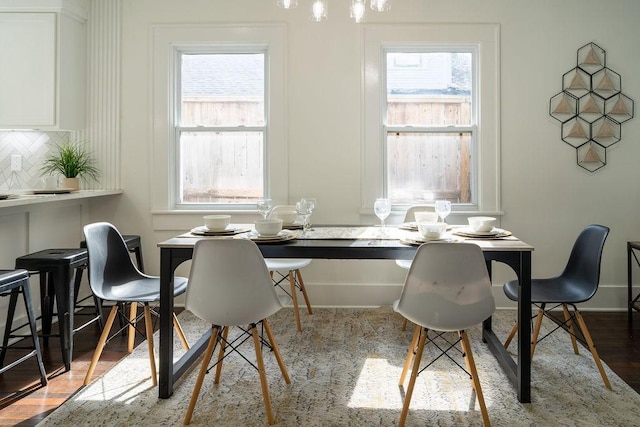 1020 E 16th St, Houston, TX 77009 - dining space featuring wood finished floors