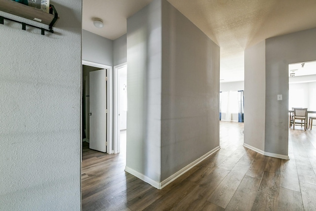 2526 Hidden Park Ln, Conroe, TX 77385 - hallway featuring wood finished floors