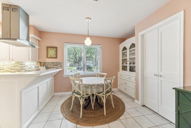 10050 Locke Ln, Houston, TX 77042 - dining space featuring light tile patterned flooring