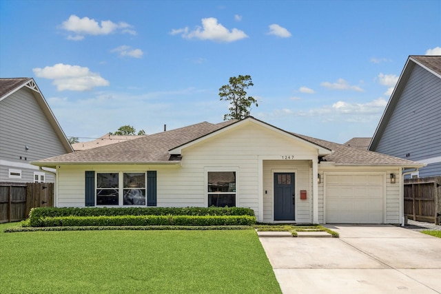 1247 Martin St, Houston, TX 77018 - view of front of house with a garage, driveway, and roof with shingles