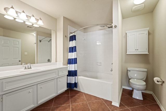 2911 Clay St, Houston, TX 77003 - full bathroom with tile patterned flooring, vanity, and shower / tub combo