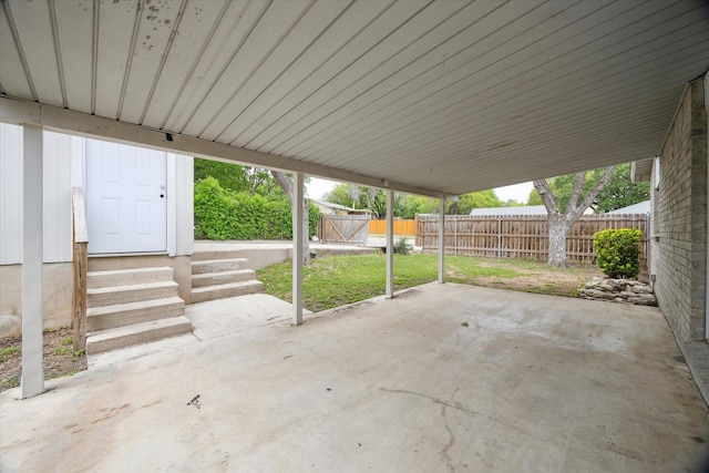 11331 Woollcott St, San Antonio, TX 78251 - fenced backyard with a patio area and entry steps