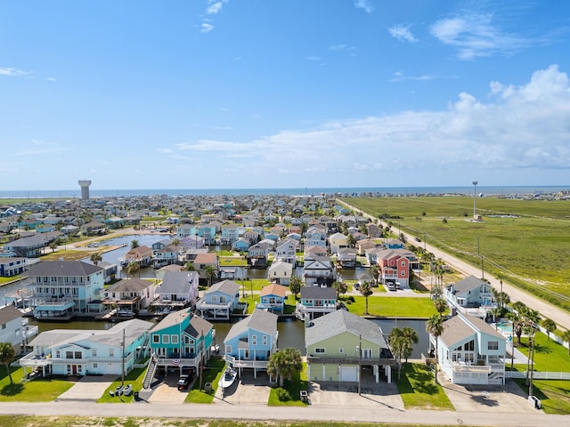 16711 Kingston Way, Galveston, TX 77554 - aerial perspective of suburban area with a large body of water