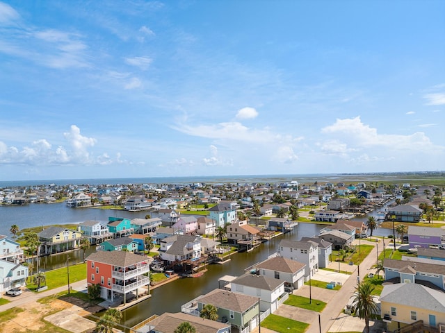 16711 Kingston Way, Galveston, TX 77554 - aerial view of residential area featuring a nearby body of water