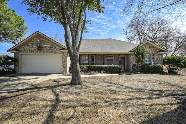 615 Rosewood Pl, Joshua, TX 76058 - view of front of property with a garage, driveway, and brick siding
