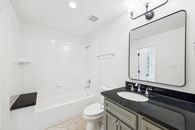 306 Felt Cir, Houston, TX 77011 - bathroom with vanity, tile patterned flooring, and bathing tub / shower combination