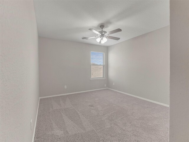 419 Eastern Phoebe, San Antonio, TX 78253 - empty room with a ceiling fan and carpet flooring