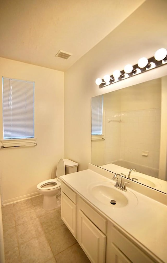 14811 Horse Creek Ln, Sugar Land, TX 77498 - bathroom with vanity and tile patterned flooring