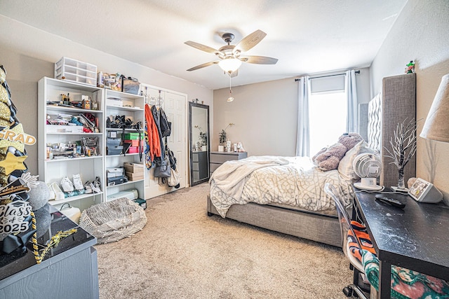 21530 Amesbury Meadow Ln, Spring, TX 77379 - carpeted bedroom with a closet and ceiling fan