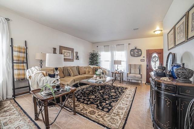 21530 Amesbury Meadow Ln, Spring, TX 77379 - living room with light tile patterned floors