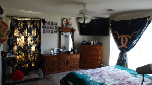 17930 N Interstate 35, West, TX 76691 - carpeted bedroom with ornamental molding