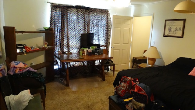 17930 N Interstate 35, West, TX 76691 - carpeted bedroom with ornamental molding