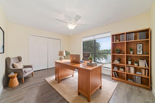 2601 S Braeswood Blvd Unit 302, Houston, TX 77025 - office space featuring light wood-style floors and ceiling fan