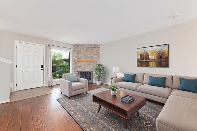 2601 S Braeswood Blvd Unit 302, Houston, TX 77025 - living area featuring wood finished floors and baseboards