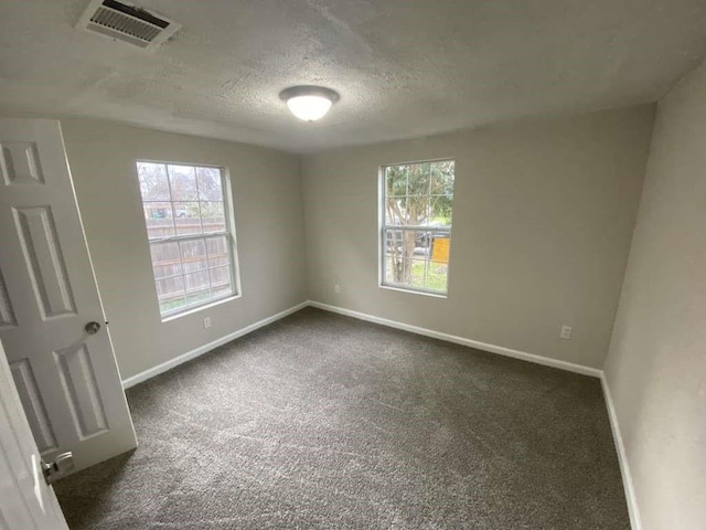 223 Cockerel St, Houston, TX 77018 - spare room with dark colored carpet, healthy amount of natural light, and a textured ceiling