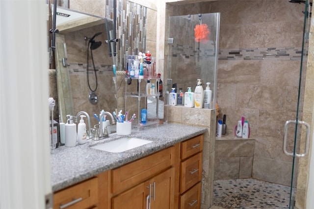 8309 Williamsdell St, Houston, TX 77088 - bathroom featuring vanity and a shower stall