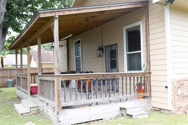 8309 Williamsdell St, Houston, TX 77088 - view of wooden terrace