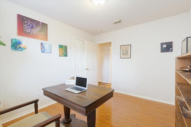 2210 Elm Forest Dr, Pearland, TX 77584 - office with light wood-style flooring