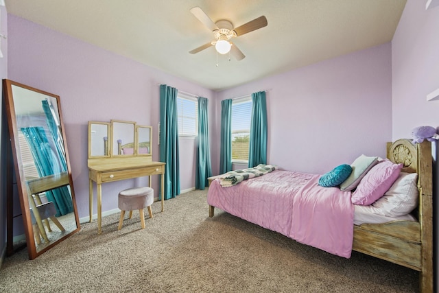 29023 Jacobs River Dr, Katy, TX 77494 - bedroom featuring carpet floors and a ceiling fan