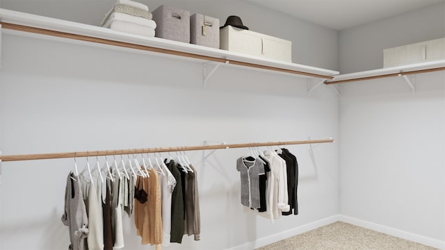 13328 Burbot Dr, Conroe, TX 77384 - walk in closet featuring carpet