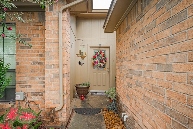 1805 Willow Bend Rd, Wharton, TX 77488 - doorway to property featuring brick siding