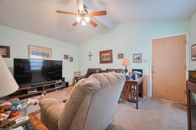 1805 Willow Bend Rd, Wharton, TX 77488 - carpeted living area with ceiling fan