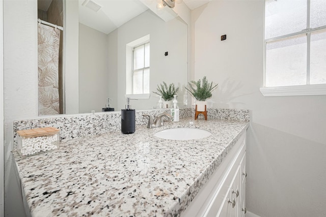 101 Wildrose St, Baytown, TX 77520 - full bathroom featuring vanity and a shower