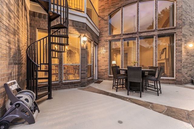 4607 Wellbrook Ln, Katy, TX 77450 - view of patio featuring stairs