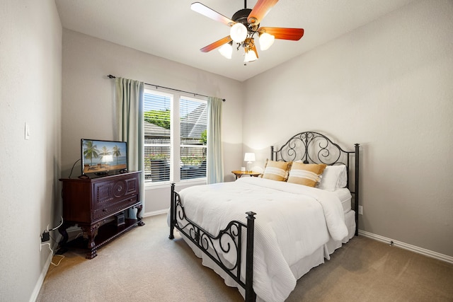 4607 Wellbrook Ln, Katy, TX 77450 - bedroom featuring carpet and a ceiling fan