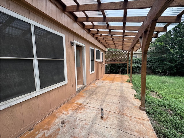 1629 Sylvia Ct, Round Rock, TX 78681 - view of patio / terrace featuring a pergola