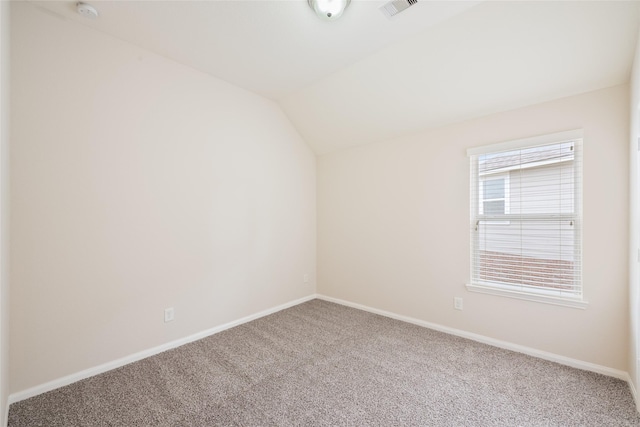 15315 Skyhill Dr, Cypress, TX 77433 - spare room featuring carpet floors, vaulted ceiling, and a smoke detector
