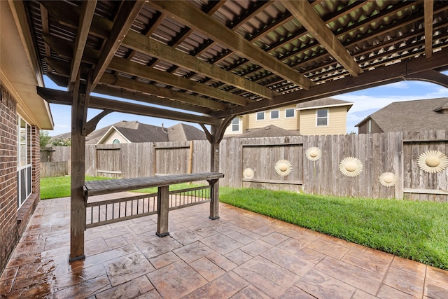 15315 Skyhill Dr, Cypress, TX 77433 - fenced backyard with a patio