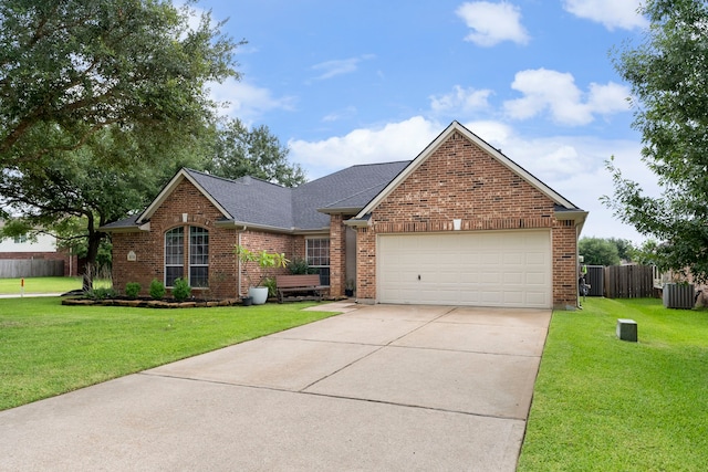 38318 E Sulphur Creek Dr, Magnolia, TX 77355 - view of front of home featuring brick siding, driveway, roof with shingles, and a garage