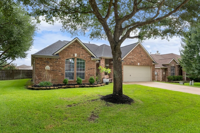 38318 E Sulphur Creek Dr, Magnolia, TX 77355 - view of front of property featuring brick siding, concrete driveway, a garage, and a shingled roof