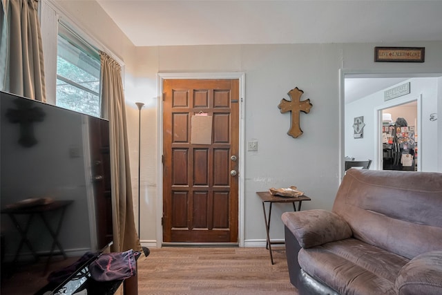 513 Frankie St, Wharton, TX 77488 - entryway featuring light wood-style floors and baseboards