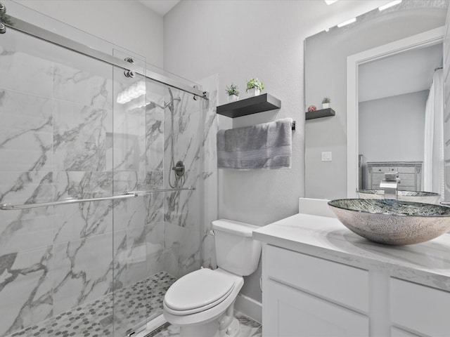 21310 Blue Wood Aster Ct, Cypress, TX 77433 - full bath with a marble finish shower and vanity